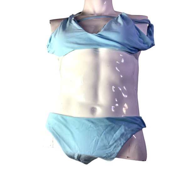 Zaful 2 Piece Sexy Blue Bikini Swimsuit* Cheeky * Medium * Sissy * NWOT - Picture 2 of 5